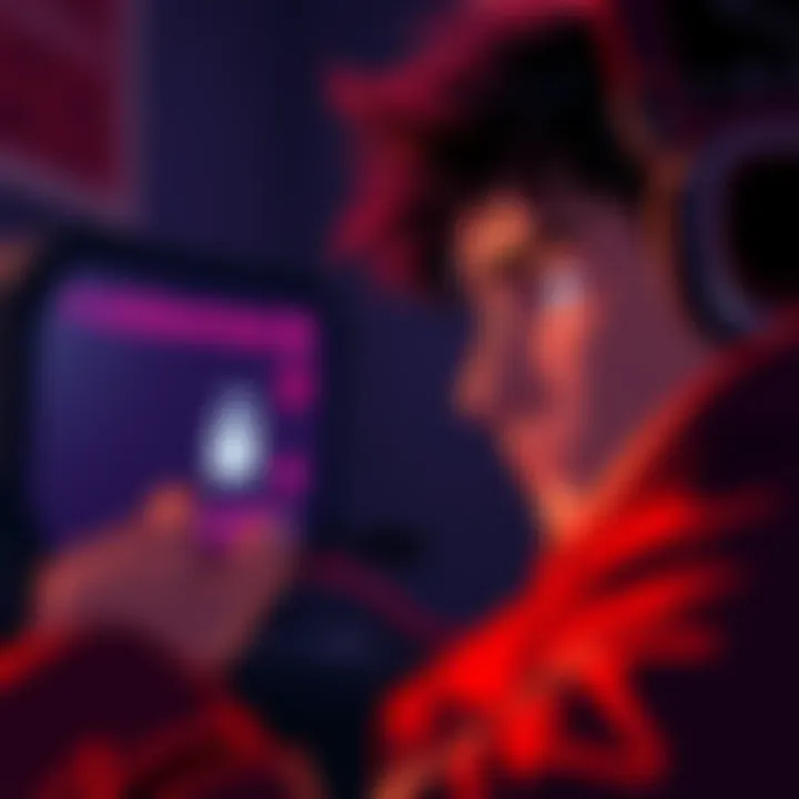 A gamer looking at their screen with a concerned expression, showing an achievement screen with a locked icon, indicating a bug in the game.