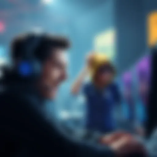 Frustrated gamer in action A gamer playing as Blight, showing frustration during a match with a disinterested Huntress teammate, emphasizing the need for teamwork.