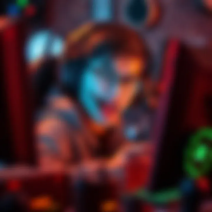 Frustrated gamer playing Arc Raiders A gamer showing frustration while playing Arc Raiders, with a look of rage on their face, surrounded by gaming equipment, highlighting the intensity of the experience.