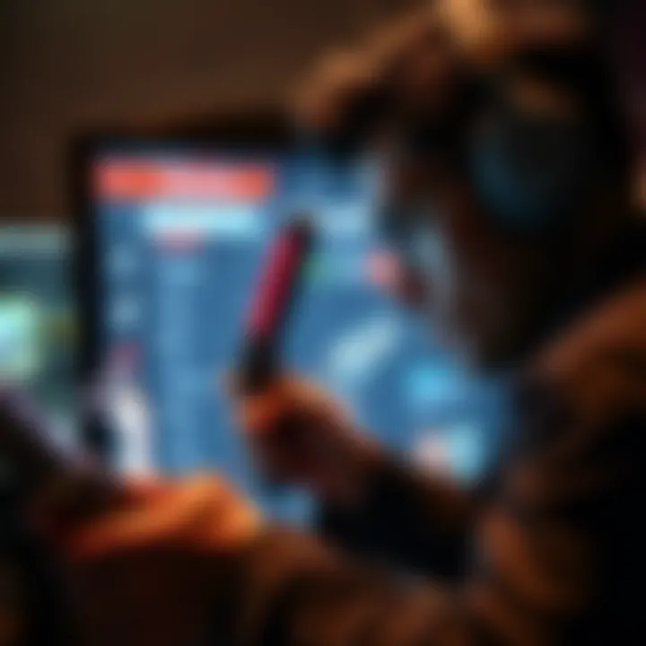 A gamer looking at a broken weapon on the screen, showing frustration over recent durability changes