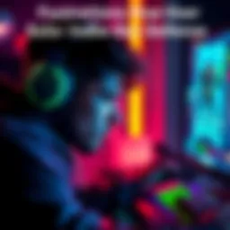 A gamer showing frustration while playing a buggy indie game on a computer, highlighting common issues with solo developers