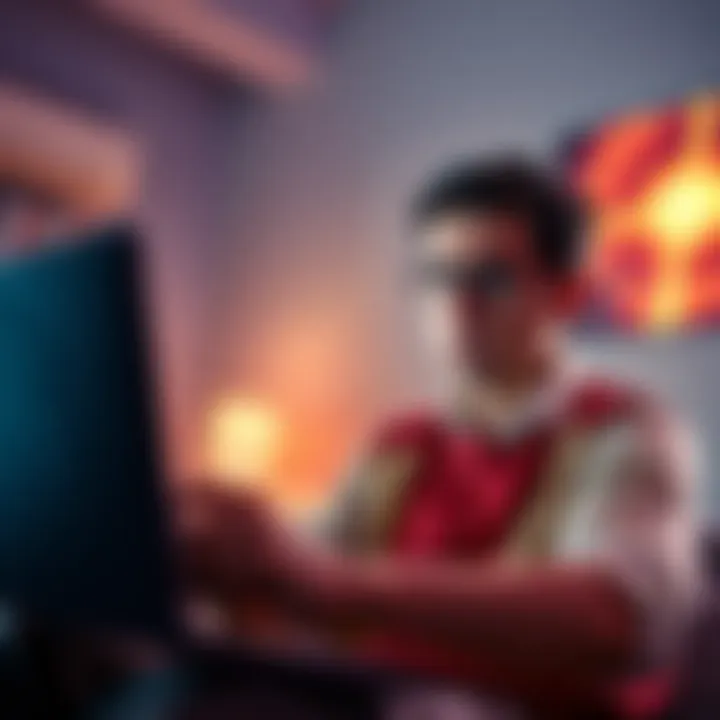 A person looking frustrated while playing a game on a Chromebook, highlighting cloud gaming performance issues.
