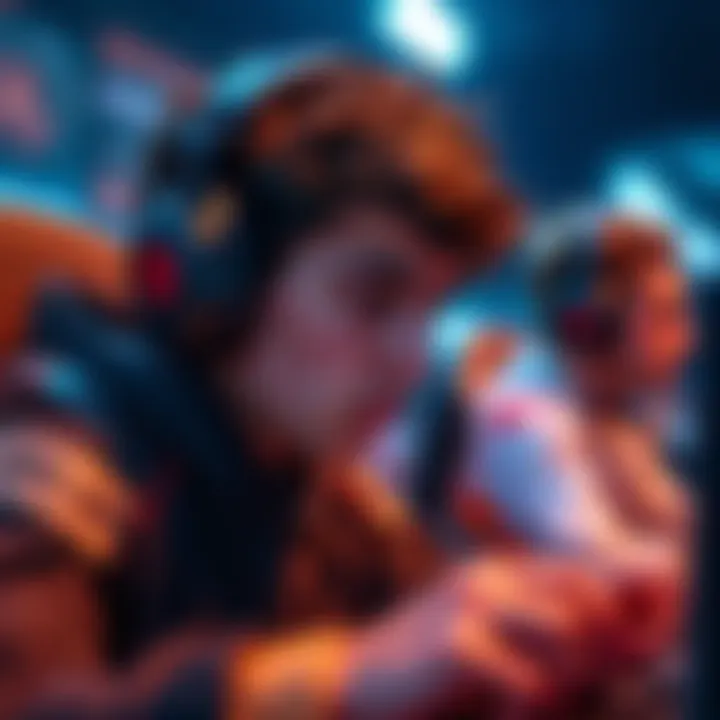 A gamer looking upset while playing a video game, highlighting the pressure of competition and team challenges