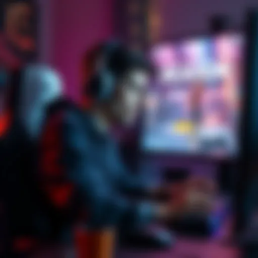 A gamer looking frustrated while playing, with a victorious match displayed on the screen, showing the disconnect between winning and leaving the game.