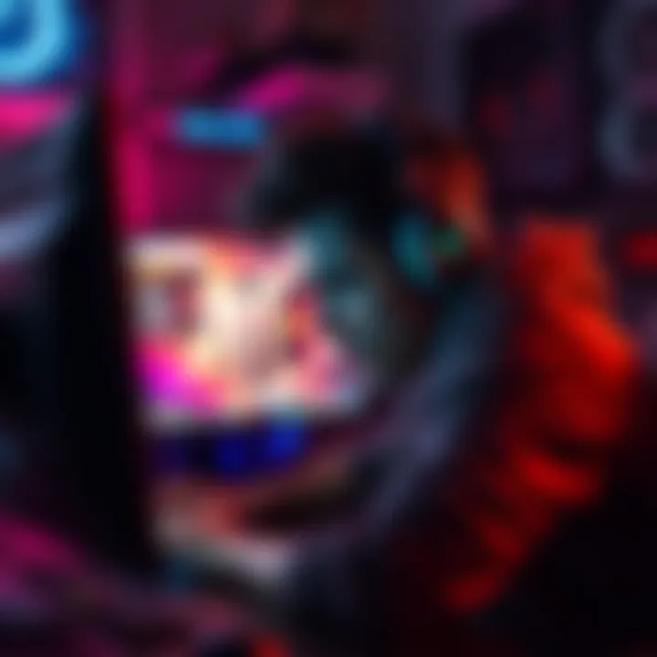 A gamer showing frustration at a computer screen, surrounded by gaming equipment, highlighting the negative atmosphere in gaming today.