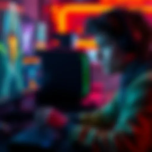 A gamer looks frustrated while playing a competitive game on their computer, showing signs of stress and disappointment as they experience a losing streak.