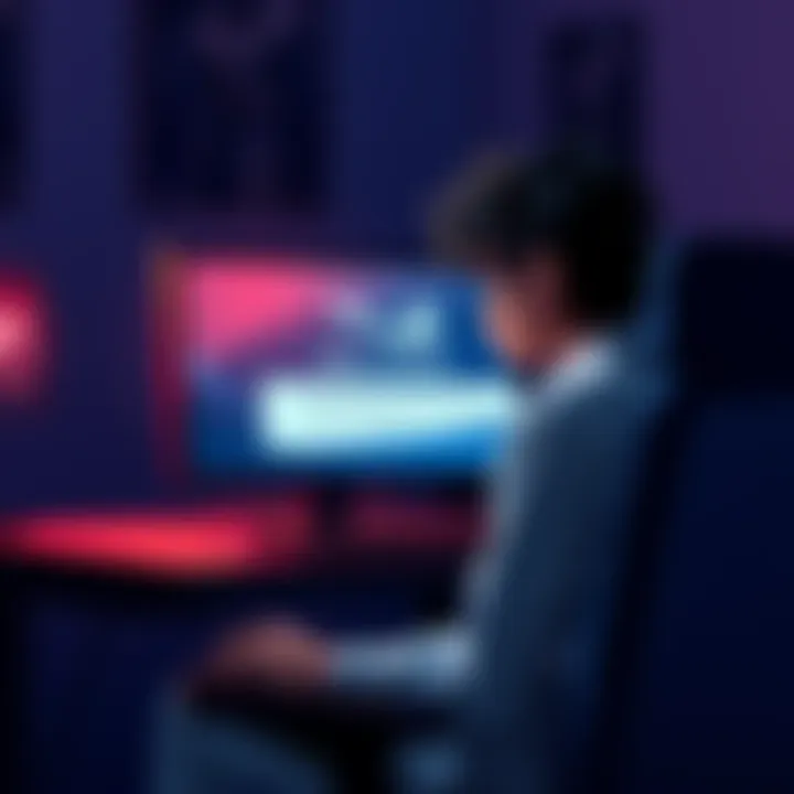 A frustrated gamer sitting at a desk, looking at a computer screen with Steam's age verification message.