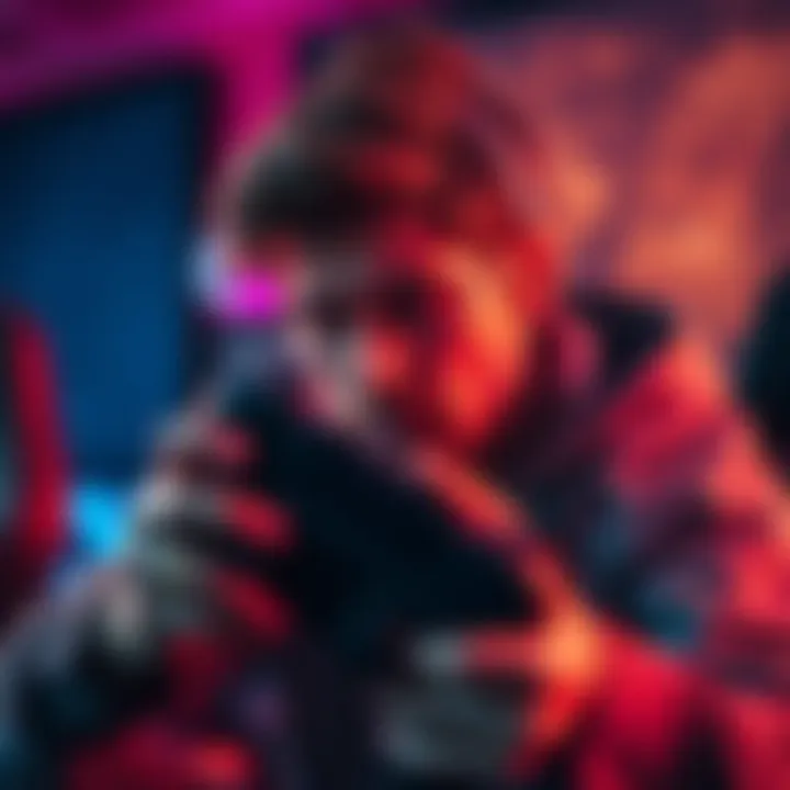 A gamer showing frustration while playing with a controller, depicting the impact of AI failures on gaming performance