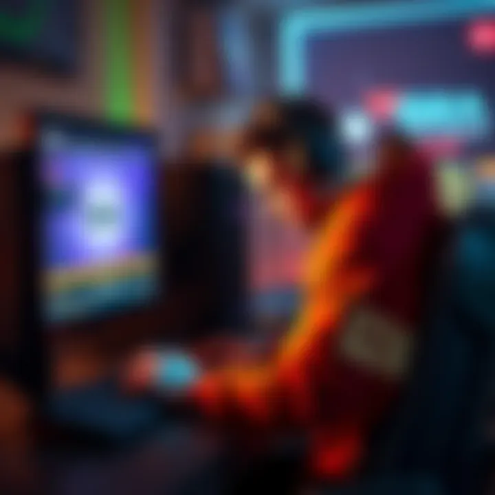 Gamer looking upset while checking G2A on their computer, showing confusion and disappointment.