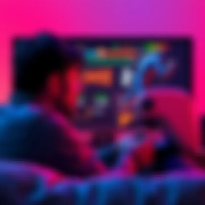 A frustrated gamer sits in front of a screen, showing Game 2 with clunky controls and boss fight graphics. Disappointment is evident on their face.