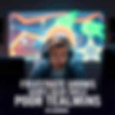 A gamer with a headset looks frustrated while playing on a computer, surrounded by gaming equipment.