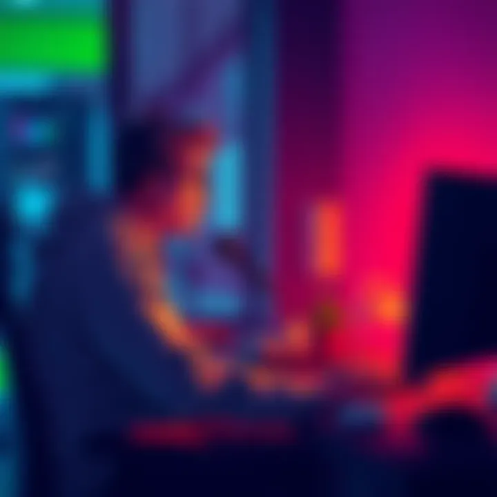 A person sitting at a desk with a computer, looking frustrated while trying to reach GOG support about a failed transaction