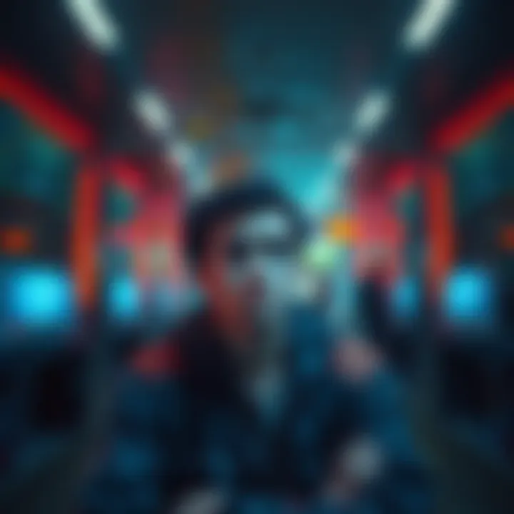 A player looking disappointed while waiting in a horror game lobby, surrounded by loading screens and chat messages.