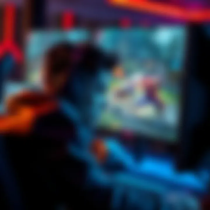 A gamer looking frustrated while watching a game screen where the jungler is ignoring the team and targeting duo lane