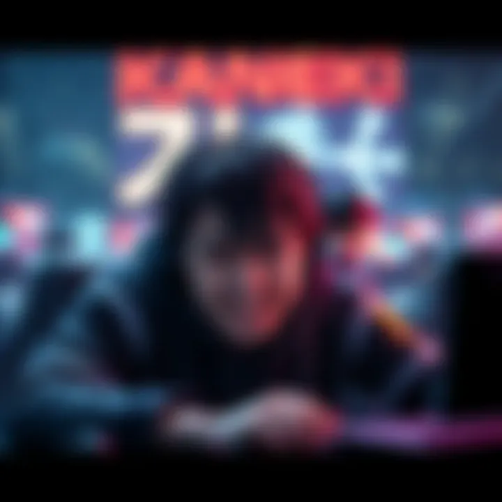 A gamer showing frustration while playing against the Kaneki character in a video game, emphasizing the tough and unbalanced match experience.