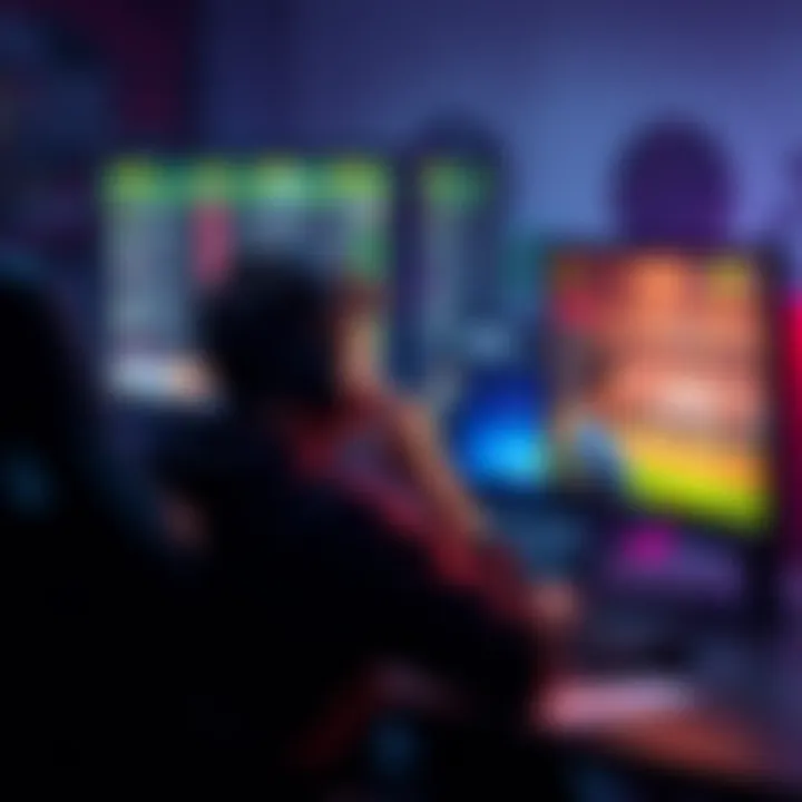 A gamer sits at a desk staring at a computer screen displaying high kit prices in a game, showing signs of frustration