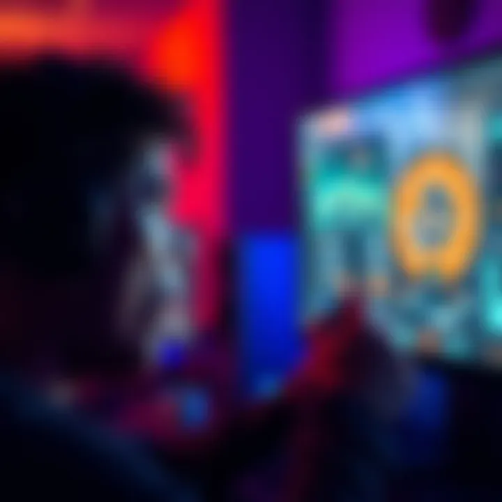 A frustrated player staring at a screen showing lag and black screens while trying to play a video game.