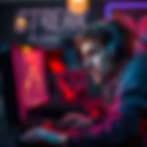 A gamer looking upset while playing on a computer, showing signs of frustration from continuous defeats in a game.