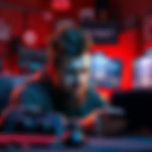 Frustrated gamer in Mercenary mode A gamer showing frustration while playing Mercenary mode on their console, surrounded by gaming gear and a screen displaying challenging gameplay.