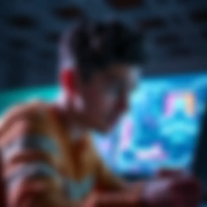 A gamer looks frustrated while playing a video game, showing a glitch on the screen that interrupted their mission