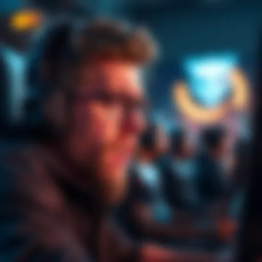 A gamer shows frustration while looking at the screen, thinking about an offlane player's poor hero selection and game impact