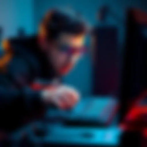 Italian gamer looking frustrated while attempting to type the # symbol on a keyboard during a gaming session