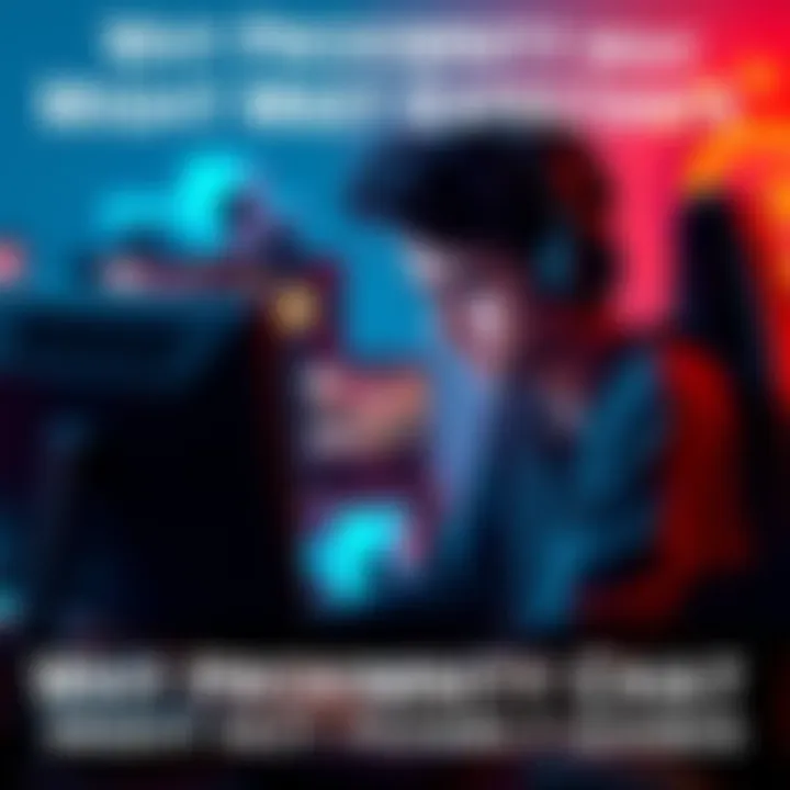 A gamer sitting in front of a computer, looking frustrated while using a headset to engage in proximity chat during gameplay.