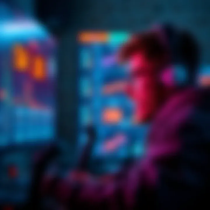 A gamer looking at a computer screen displaying high prices for RAM, showing signs of frustration during the holiday shopping season