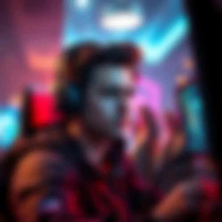 A gamer looks upset while playing a video game, showing frustration with the ranked system on the screen.