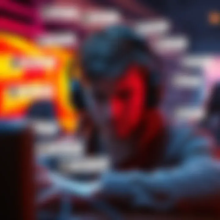 A gamer showing frustration while playing a ranked game, surrounded by chat messages indicating toxic behavior and poor teamwork.