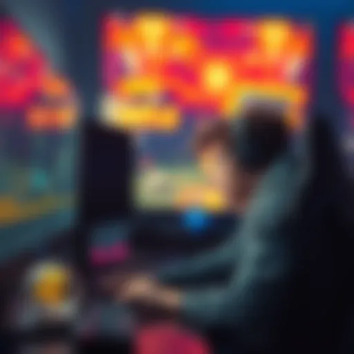 A gamer sitting in front of a screen, looking frustrated while searching for a key item in a video game.