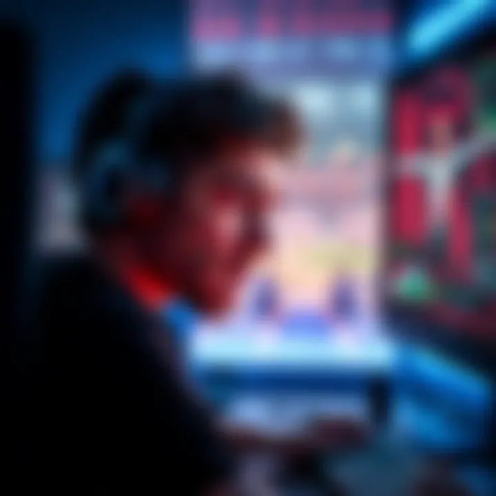 A gamer is frustrated while watching long shader loading times on a computer screen displaying The Finals game.
