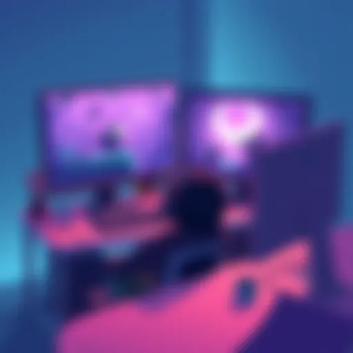 A gamer sits at a computer, looking frustrated while playing Silksong, showing signs of struggle and difficulty. The screen displays a challenging game scene from the sequel to Hollow Knight.