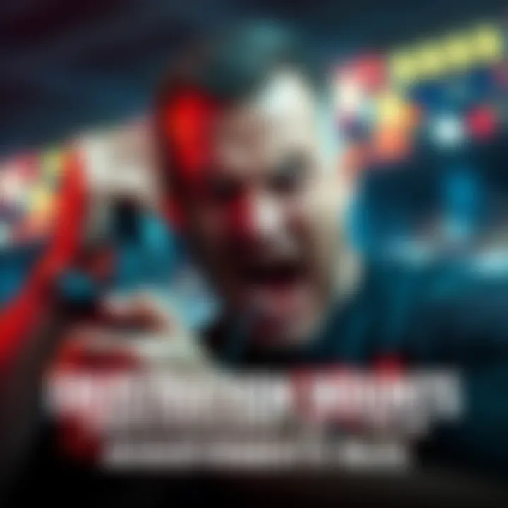 Gamer showing frustration while trying to unlock achievements in Smackdown vs Raw game