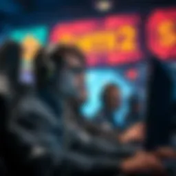 A player shows frustration while playing Smite 2, looking at the screen with teammates in the background. The atmosphere is tense, highlighting the need for better teamwork.
