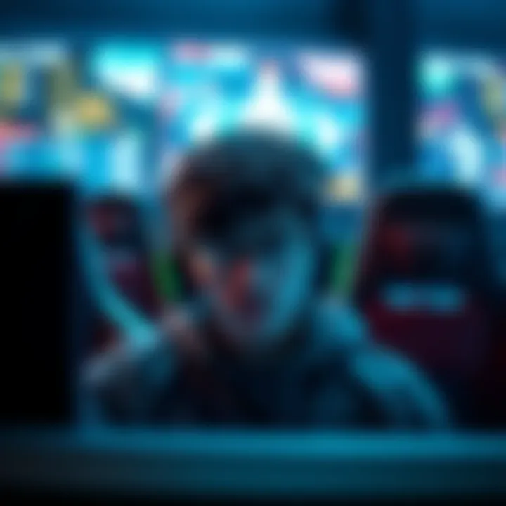 A gamer looks stressed while playing solo queue ranked games, showing early deaths and team struggles on the screen.