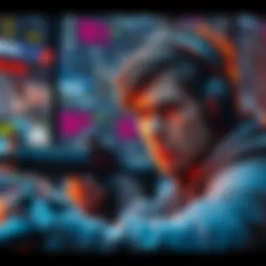 A gamer looks annoyed while trying to swap weapon attachments in a game, with a cluttered inventory on the screen.