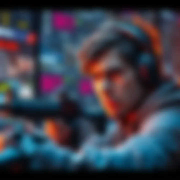 A gamer looks annoyed while trying to swap weapon attachments in a game, with a cluttered inventory on the screen.