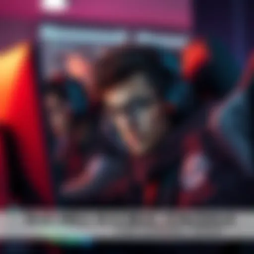 A gamer looking frustrated while discussing strategies in a team chat window, highlighting challenges in competitive gaming teamwork.