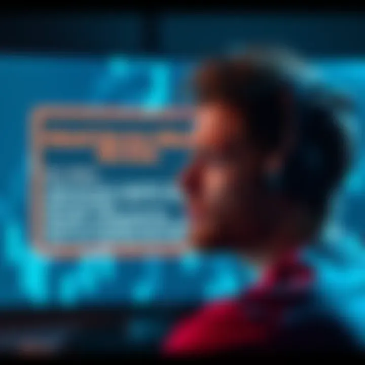 A gamer looking frustrated in front of a computer screen displaying an error message about Ubisoft services.