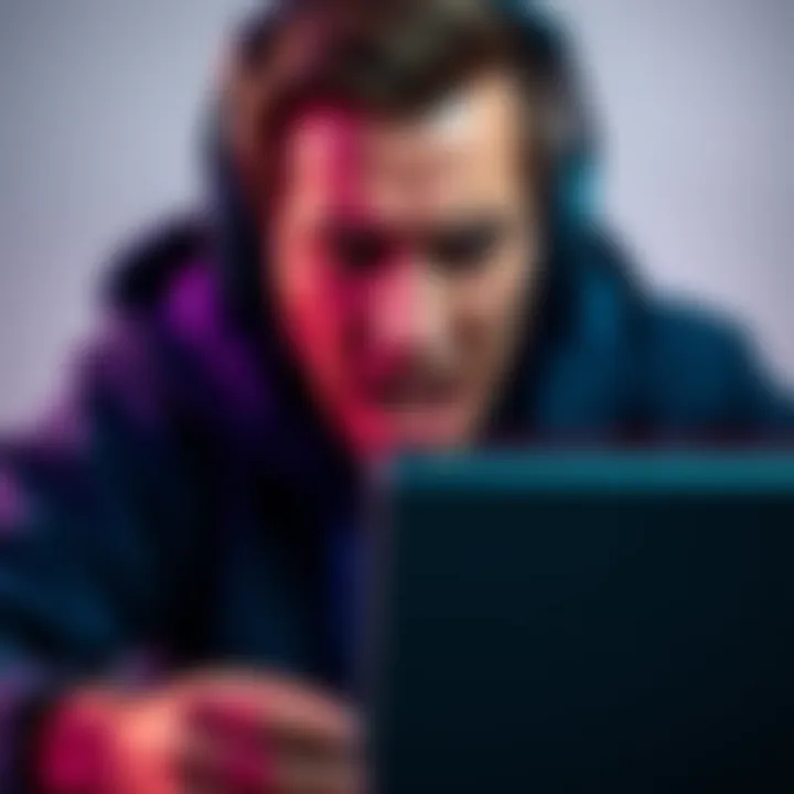 Frustrated Gamer with Ubisoft Launcher A person shows frustration while using Ubisoft's beta launcher on their computer, highlighting the challenges and performance issues users experience.