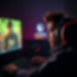 A gamer looking frustrated while staring at a loading screen on their computer, indicating long game loading times after a Ubisoft update.