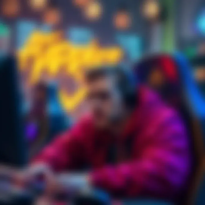 A gamer expressing frustration about dominance of warrior decks in recent matches, surrounded by gaming equipment and visuals related to the game.