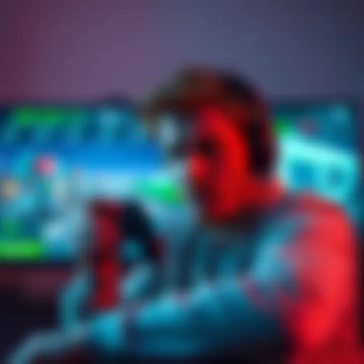 A gamer looks frustrated while playing Xbox Cloud Gaming on a screen, showing low FPS issues