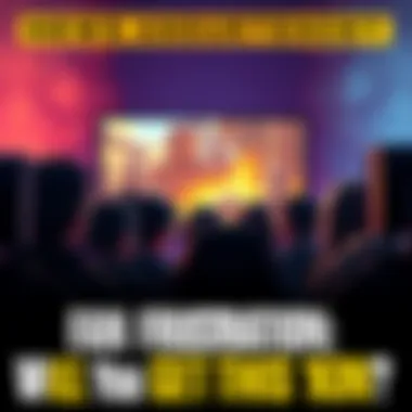 A group of gamers looking disappointed at their computer screens, waiting for a skin release announcement