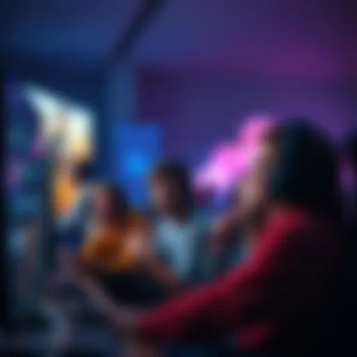 A group of players expressing frustration in front of their screens, highlighting performance issues and dull missions in a game