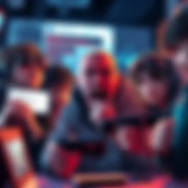 Frustrated gamers reacting to Bungo patch A group of gamers expressing frustration over a chaotic game patch, with screens showing error messages and gameplay issues