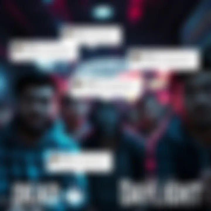 A group of gamers looking annoyed while playing Dead by Daylight, with text bubbles showing 'This is customs' comments.