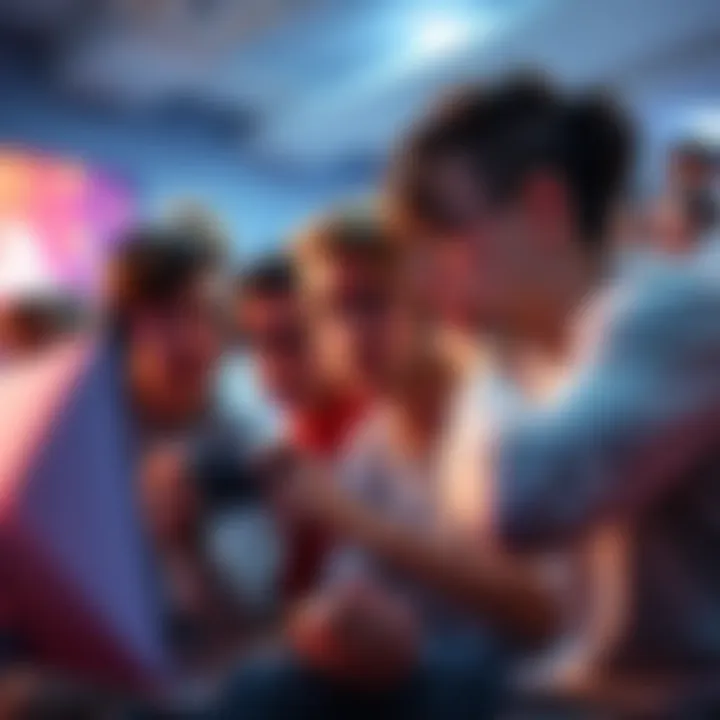 Group of gamers showing frustration while playing on a PS5, discussing cheating issues, with game controllers in hand.