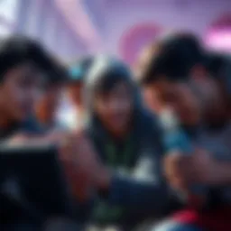 A group of gamers showing frustration as another player disrupts their sprite extraction process in a game
